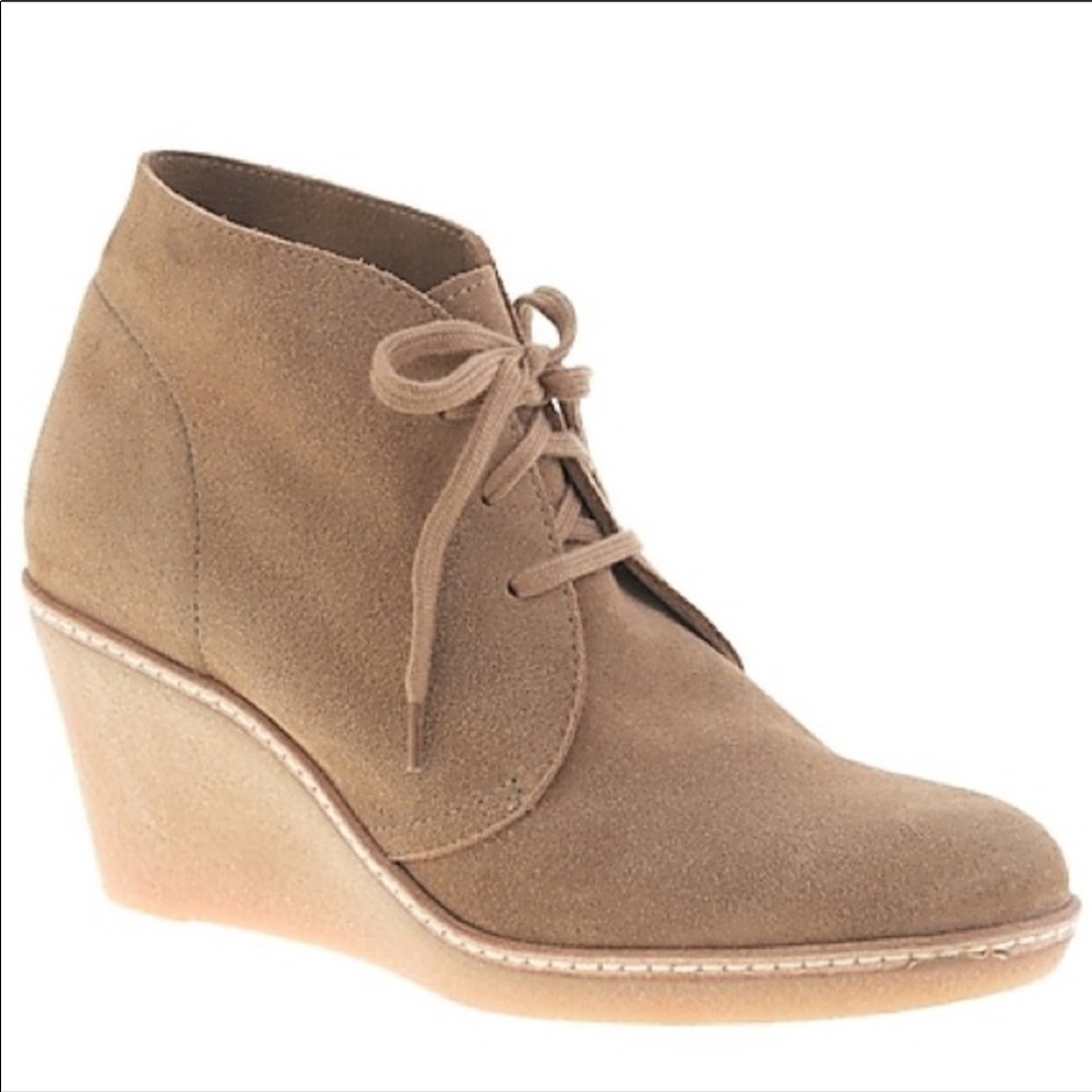 WORN ONCE. Jcrew suede Macalister wedge. Size 9.